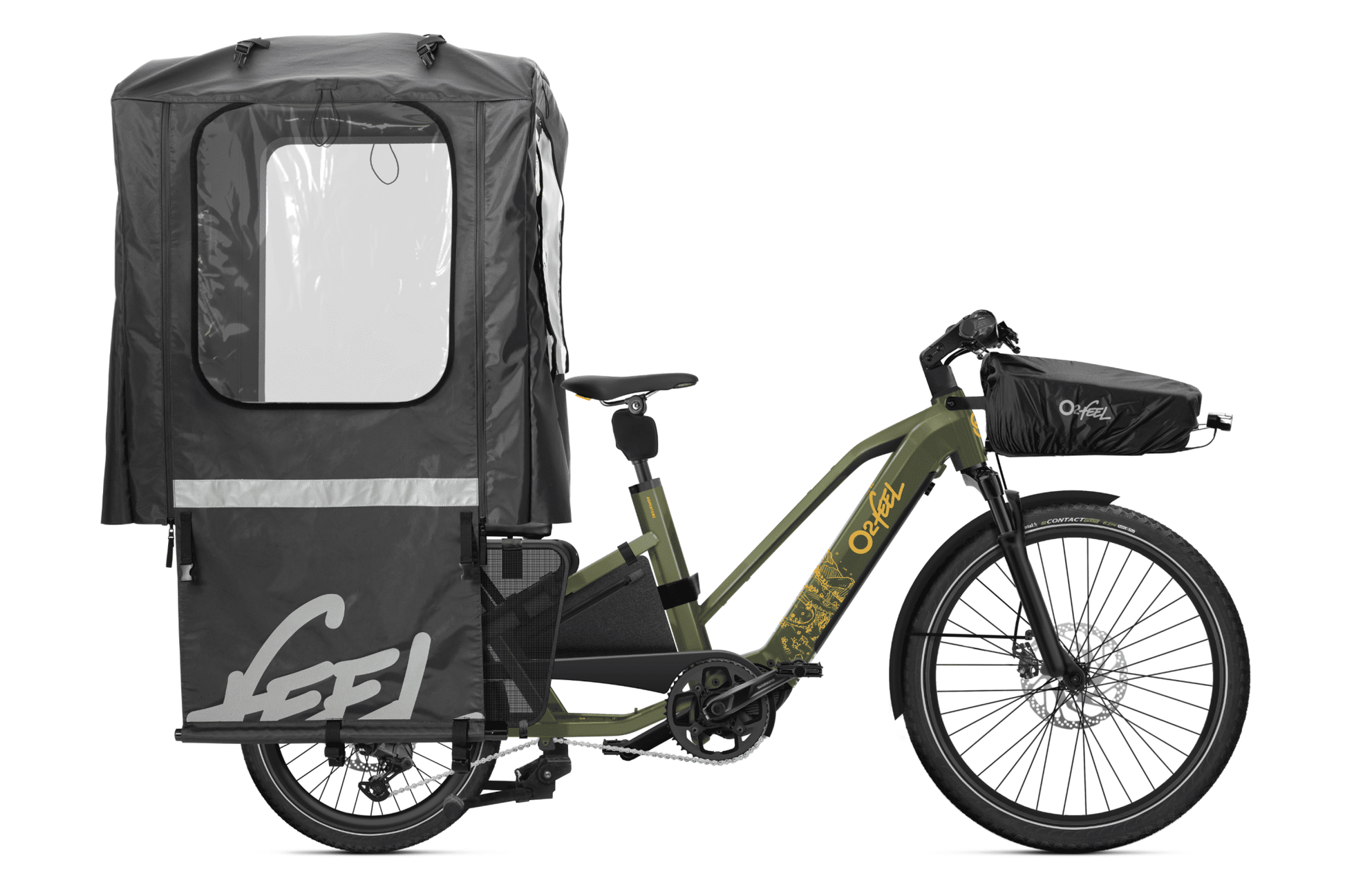 O2Feel Equo 5.2 Adventure Longtail Electric Bike - Dutch Cargo (AU) - O2feel - Electric Cargo Bike - O2Feel Equo 5.2 Adventure Longtail Electric Bike