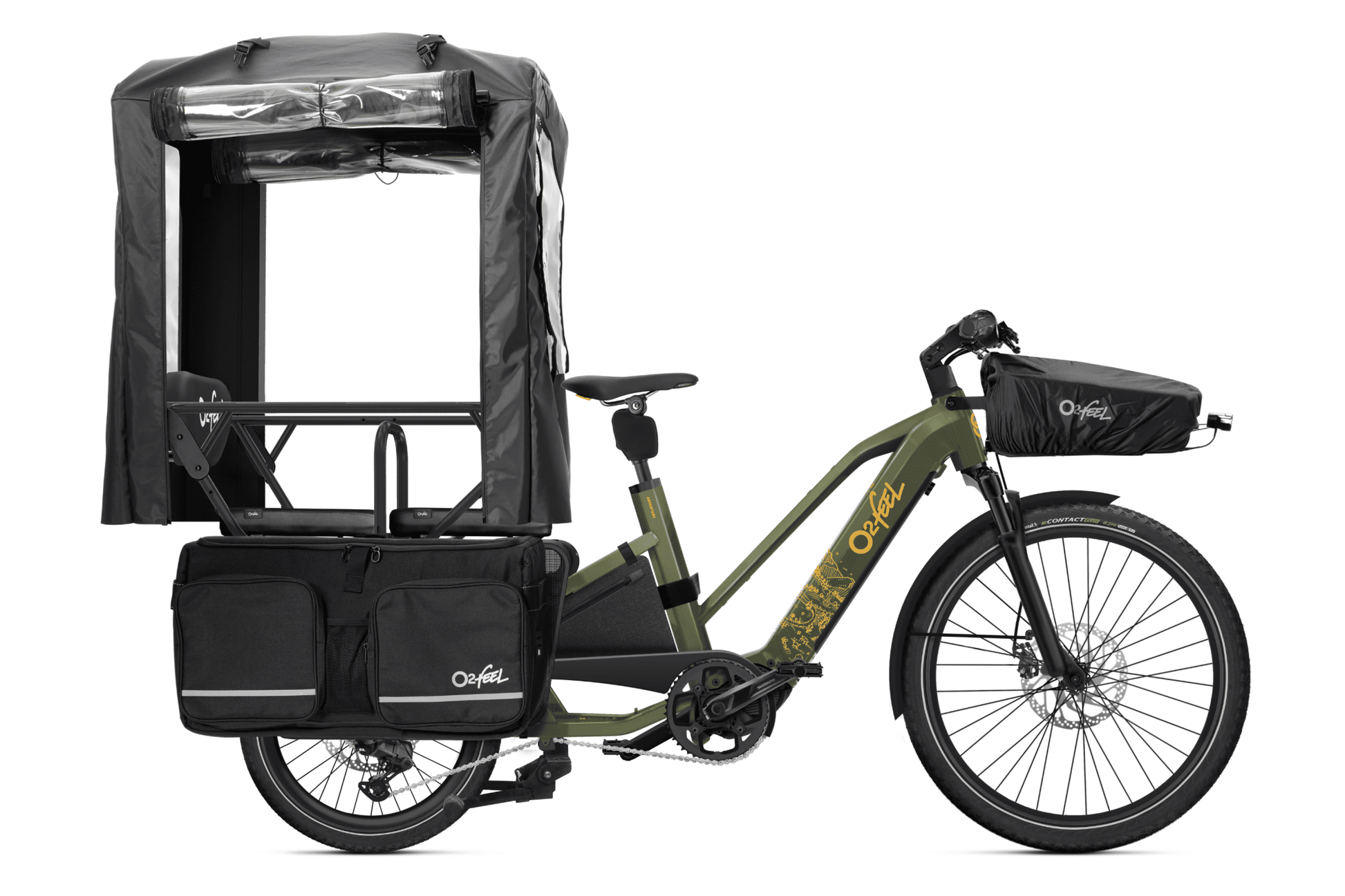 O2Feel Equo 5.2 Adventure Longtail Electric Bike - Dutch Cargo (AU) - O2feel - Electric Cargo Bike - O2Feel Equo 5.2 Adventure Longtail Electric Bike