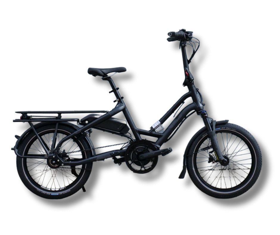 Tern HSD S8i Matt Black 500wh just $45/wk to own - Dutch Cargo (AU) - Tern - Electric Cargo Bike - Tern HSD S8i Matt Black 500wh just $45/wk to own